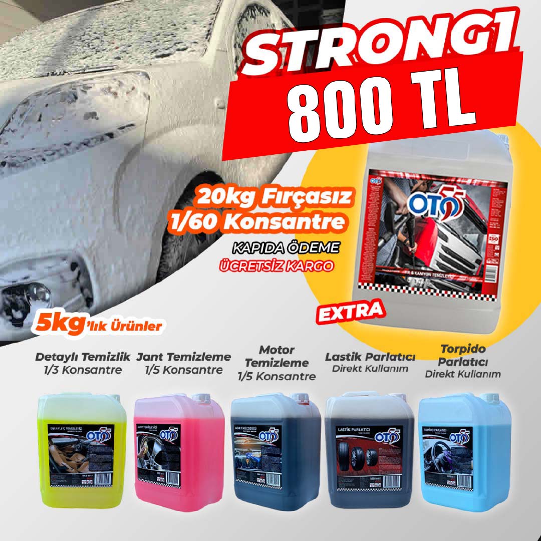 Strong 1 (1 Adet 20 Kg Ve 5 Adet 5 Kg Oto Bakım) | Oto55